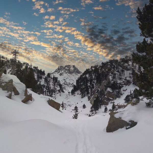 Valle de Gerber con Raquetas de nieve